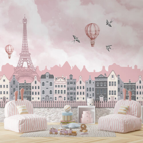 Foto tapete Paris pink